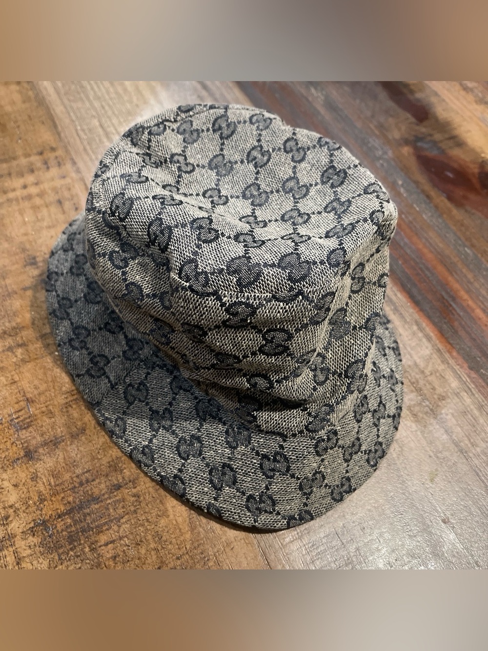 Cotton bucket hat with GG print, Made in China